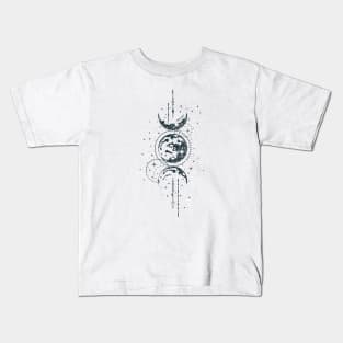 Hand Drawn Mystical Moon Kids T-Shirt